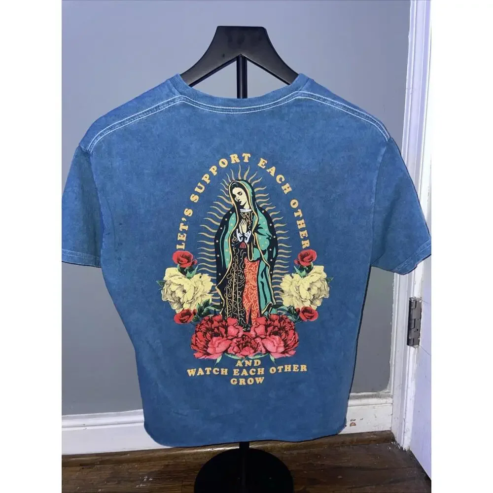 MIGHTY FINE‎ Sullen Art Collective T-Shirt MENS SIZE MEDIUM BLUE